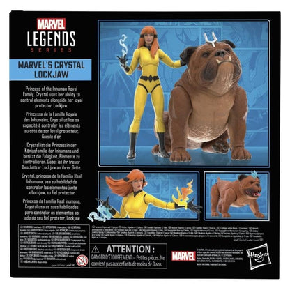 Hasbro Marvel Legends Inhumans Lockjaw and Marvel's Crystal Action Figure Two-Pack - View 13