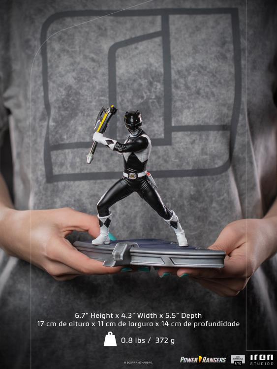 Iron Studios Mighty Morphin Power Rangers Battle Diorama Series Black Ranger 1/10 Scale Limited Edition Statue - View 13