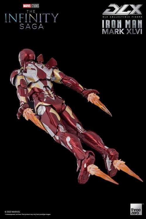 threezero Marvel Avengers: Infinity Saga DLX Iron Man Mark 46 1/12 Scale 7-Inch Action Figure - View 14