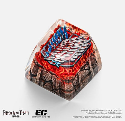 Forge Panda Attack on Titan Scout Regiment Logo Artisan Resin Keycap - View 4