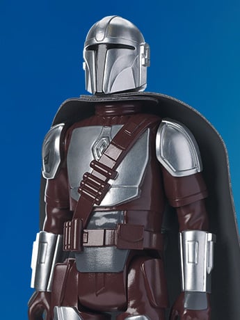 Gentle Giant Star Wars The Mandalorian Beskar Armor Kenner Jumbo Figure, 12-Inch Plastic Figure