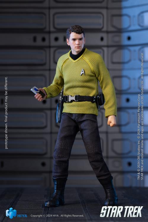 Hiya Toys Star Trek 2009 Exquisite Super Series Pavel Chekov 1/12 Scale PX Previews Exclusive Action Figure - View 3