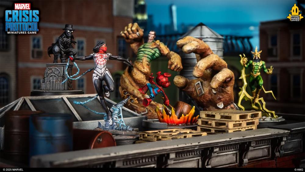 Atomic Mass Games Marvel: Crisis Protocol Silk, Spider-Ham & Spider-Man Noir Pack Miniatures - View 3