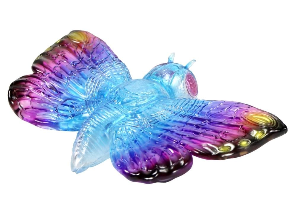 CCP Godzilla vs. Mothra (1992) Middle Size Series Mothra (Clear Blue Pink Ver.) Vinyl Figure - View 4