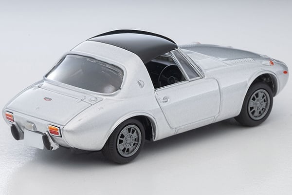 Tomytec Tomica Limited Vintage TLV-139c 1969 Toyota Sports 800 (Silver) with Custom Wheels 1/64 Scale Diecast Model - View 3