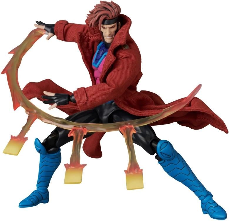 Medicom Toy MAFEX No.287 Marvel Comics Gambit (Comic Variant Ver.) Action Figure, 6-Inch - View 14