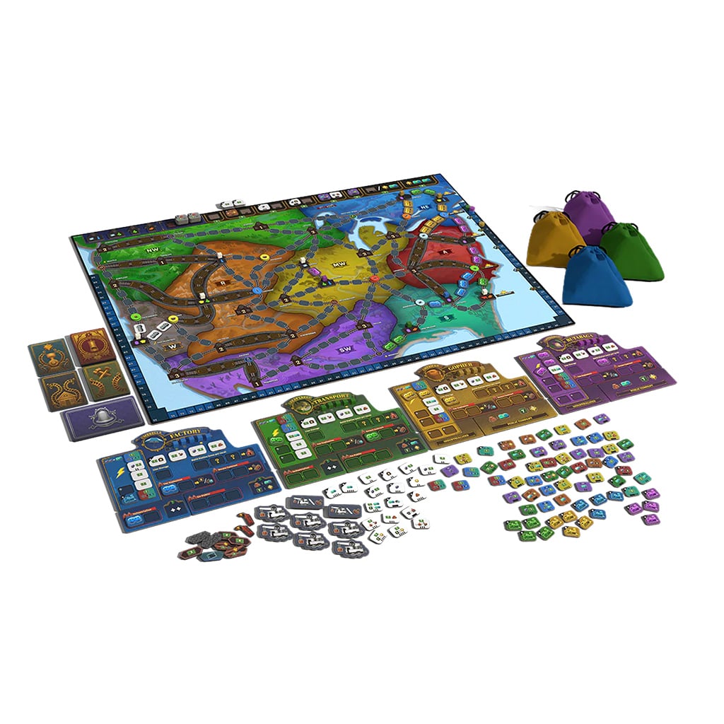 Dire Wolf Digital Lightning Train Tabletop Board Game - View 4