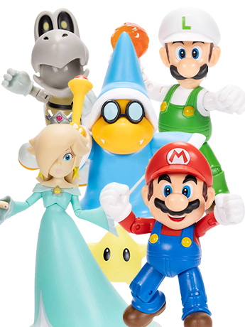 Jakks Pacific World of Nintendo Wave 52 4-Inch Scale Set of 5 Action Figures
