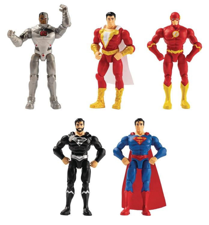 Spin Master DC Universe 4-Inch Wave 1 Set of 5 Figures - View 3