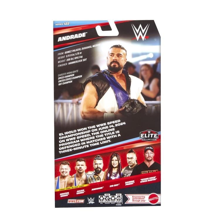 Mattel WWE Elite Collection Series 122 Andrade Action Figure - View 9