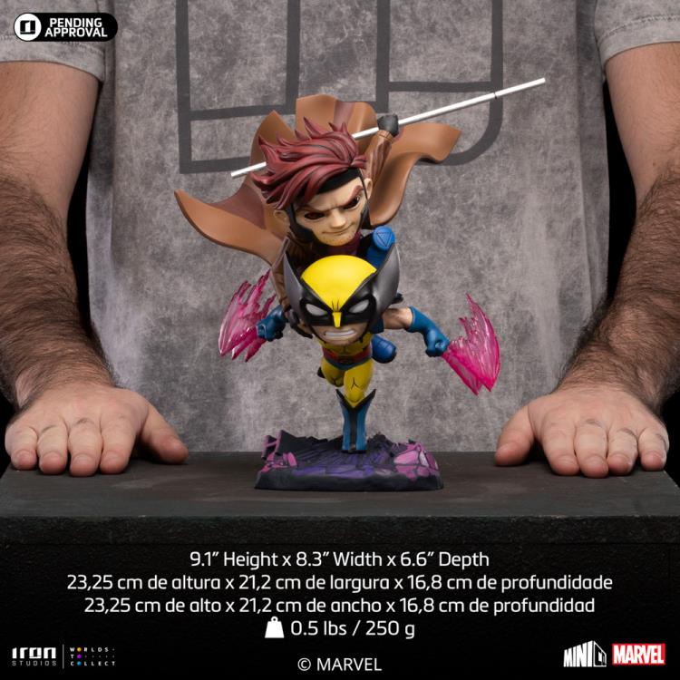 Iron Studios X-Men '97 MiniCo Wolverine and Gambit Figure (9-Inch) - View 8