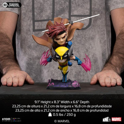 Iron Studios X-Men '97 MiniCo Wolverine and Gambit Figure (9-Inch) - View 8