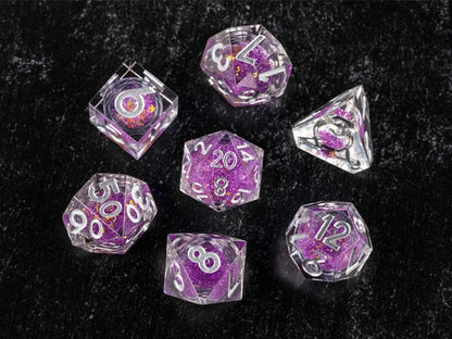 FanRoll Elixir Liquid Core Sorcerous Swirl Dice Set for Tabletop Games - View 2