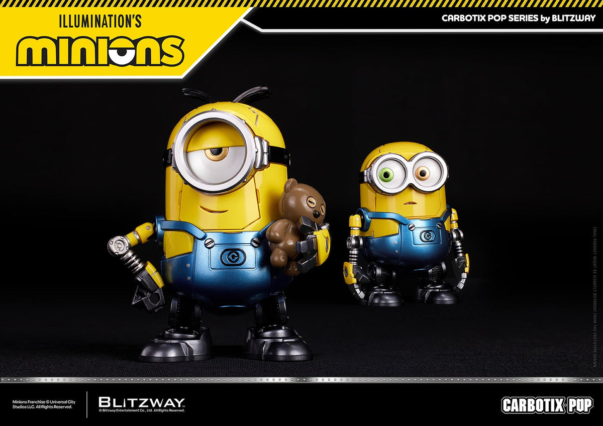 Blitzway Minions Carbotix Pop Bob, Stuart & Kevin Deluxe Ver. Action Figure Three-Pack - View 6