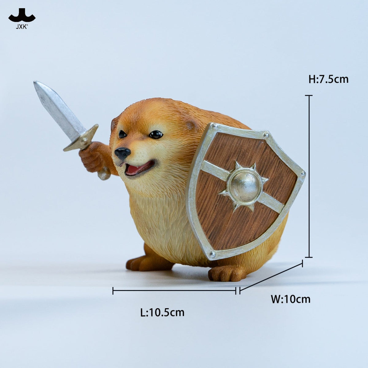 JxK.Studio Sword and Shield Dog (Ver. 2.0) 3.9-Inch Resin Figure - View 12