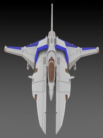 Plum Gradius II Vic Viper 1/144 Scale Plastic Model Kit, 5.9-Inch