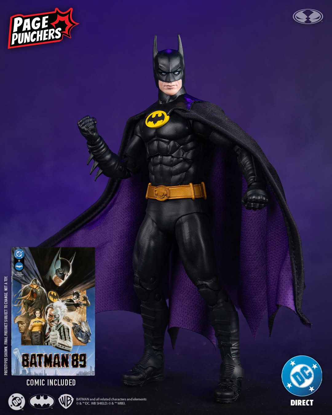 McFarlane Toys DC Direct Page Punchers Batman '89 #6 Batman 7-Inch Action Figure with Comic - View 5