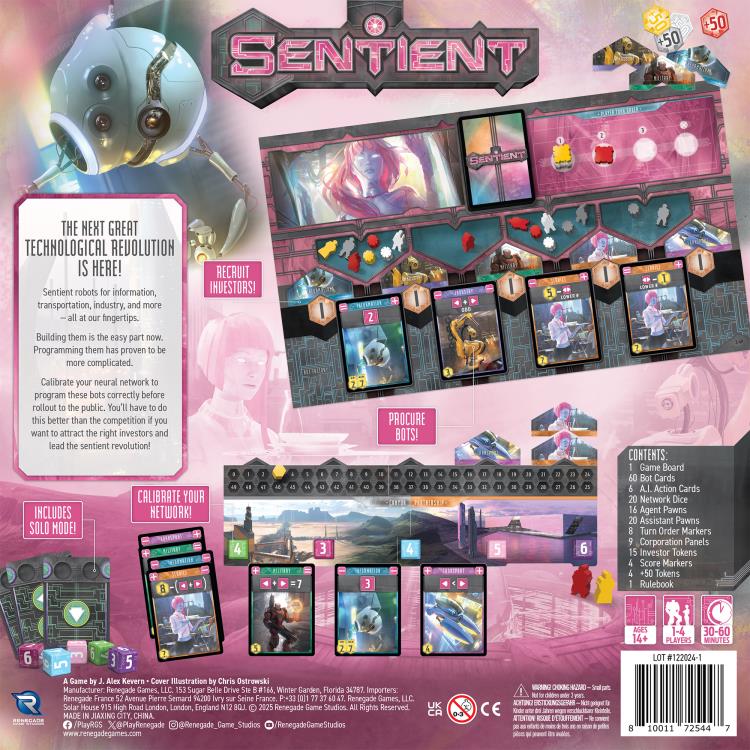 Renegade Game Studios Sentient Tabletop Board Game - View 3