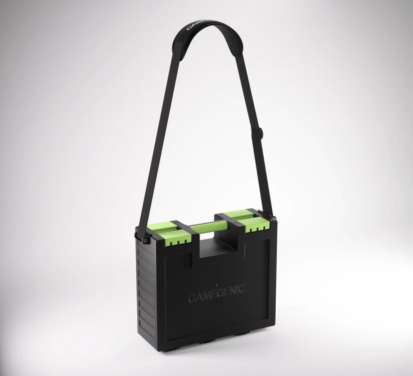 Gamegenic Game Castle (Black/Green) Storage Box for Board Games - View 4