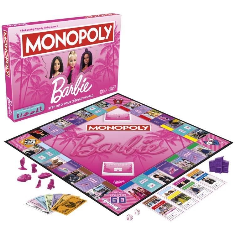 Hasbro Monopoly Barbie Edition Property-Trading Board Game - View 3