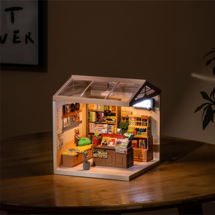 Rolife Super Creator DIY Super Store Fascinating Book Store Model Kit, 6-Inch - View 9