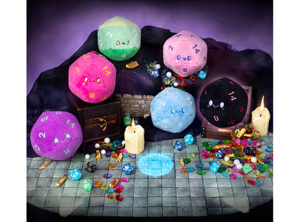 Squishable Let's Roll Series 1 Box of 6 Random D20 Plush Keychains 4-Inch - View 3