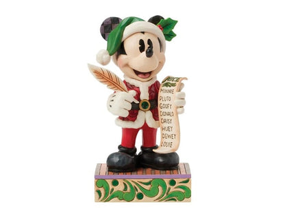 Enesco Mickey Mouse Disney Traditions Twenty Years of Magic Santa Mickey with List by Jim Shore 8-Inch Resin Figurine - View 2