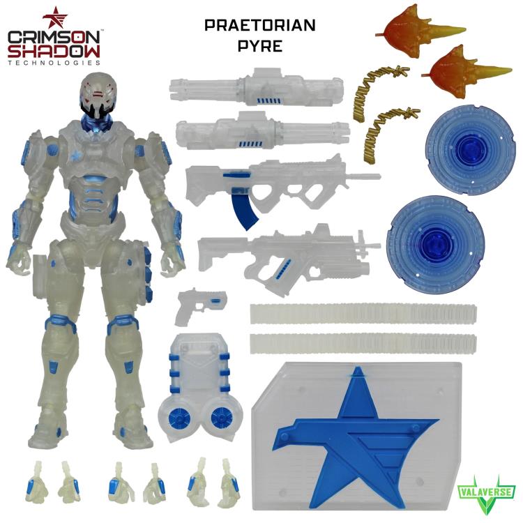 Valaverse Action Force Crimson Shadow Technologies Praetorian Pyre 1/12 Scale Plastic Action Figure - View 5