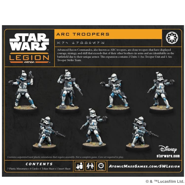 Atomic Mass Games Star Wars: Legion ARC Troopers Unit Expansion Miniatures for the Legion Game - View 6