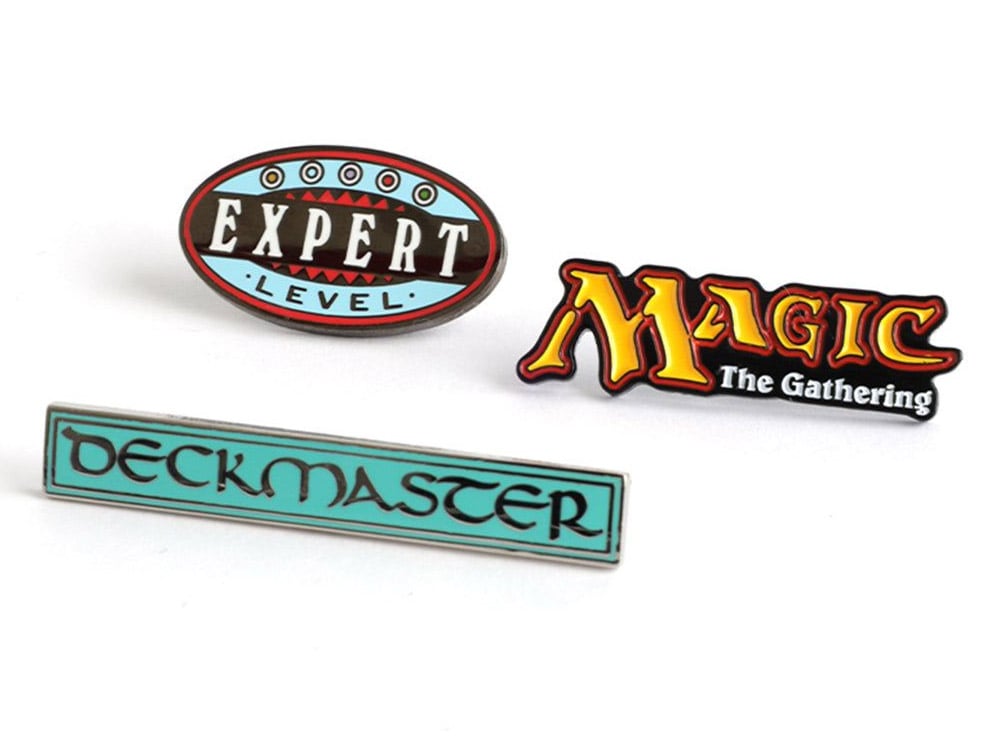 PINTRILL Collectibles Magic: The Gathering Logo Deckmaster Pin Set (1.2-Inch) - View 2