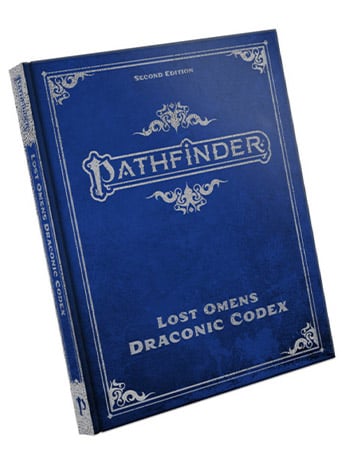 Paizo Pathfinder RPG Lost Omens Draconic Codex Special Second Edition Tabletop RPG Book