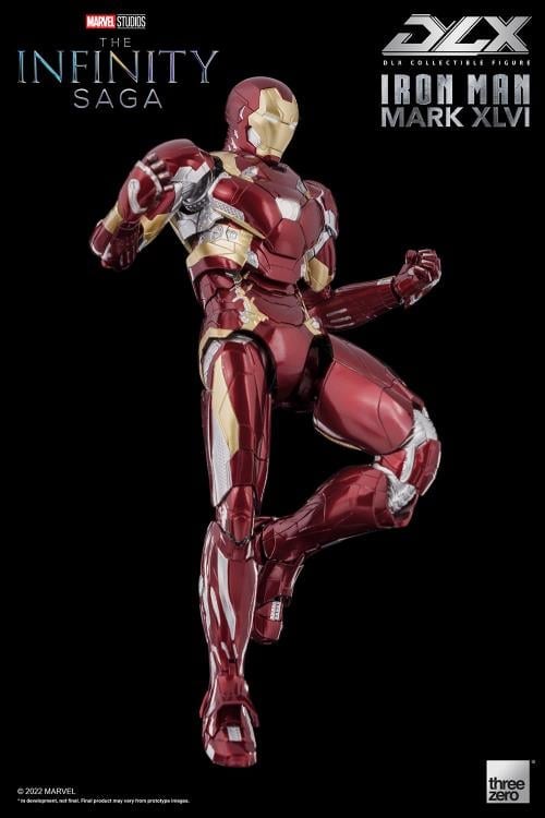 threezero Marvel Avengers: Infinity Saga DLX Iron Man Mark 46 1/12 Scale 7-Inch Action Figure - View 9