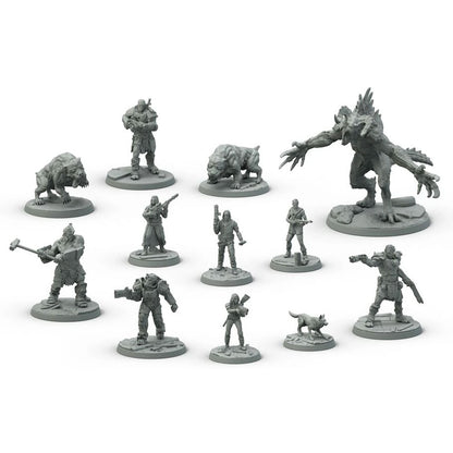 Modiphius Fallout: Wasteland Warfare Two Player Starter Set Resin Miniatures - View 3