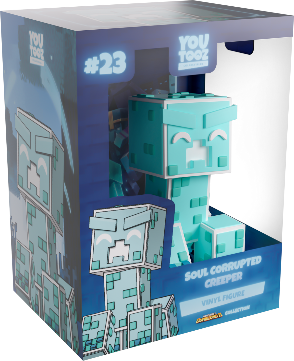 YouTooz Minecraft Soul Corrupted Creeper 4-Inch Vinyl Figure - View 6