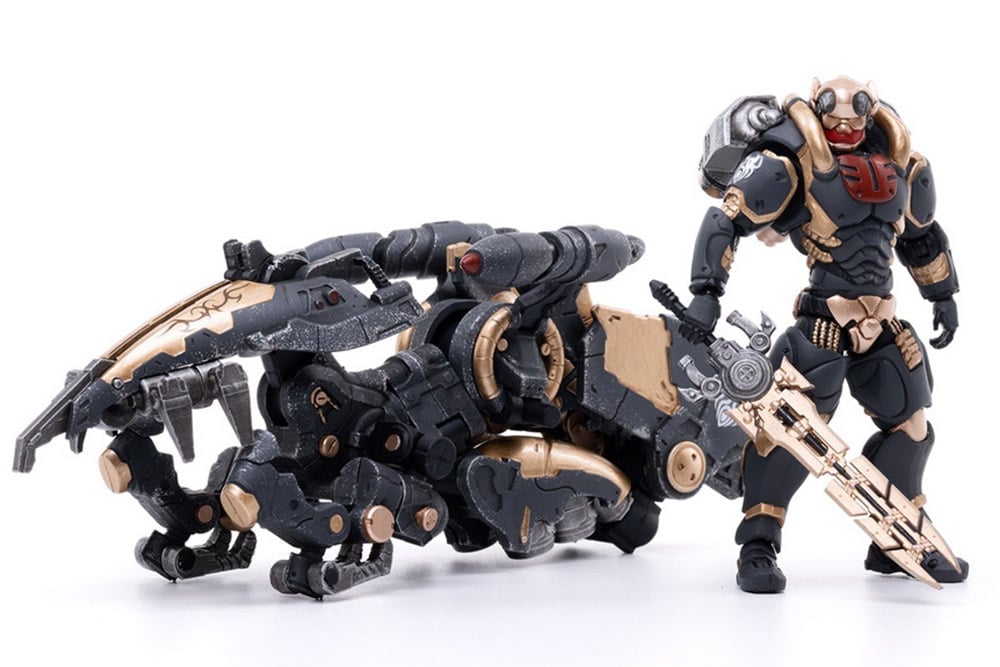 JoyToy Battle for the Stars Saluk Flame Dragon Cavalry Shadow 1/18 Scale Set - View 8