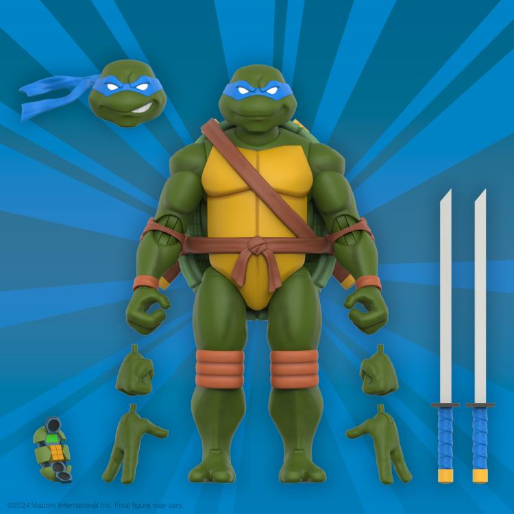 Super7 Teenage Mutant Ninja Turtles Ultimates! Leonardo (2003 Animated Series) Action Figure - View 4