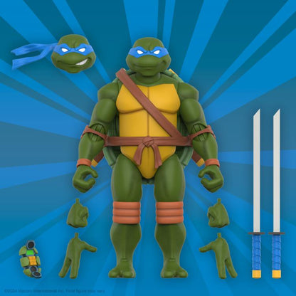 Super7 Teenage Mutant Ninja Turtles Ultimates! Leonardo (2003 Animated Series) Action Figure - View 4