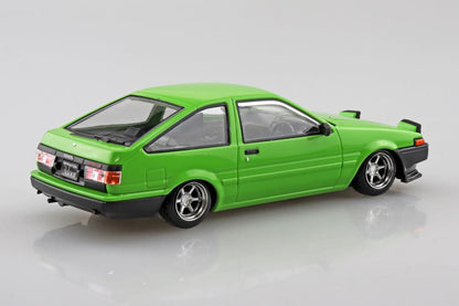 Aoshima Snap Kit No.11CU-GN Toyota Sprinter Trueno Custom (Green) 1/32 Scale Model Kit - View 3