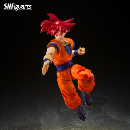 Bandai Tamashii Nations S.H.Figuarts Dragon Ball Super Super Saiyan God Goku (Saiyan God Instilled With the Light of Righteous Hearts) - View 8