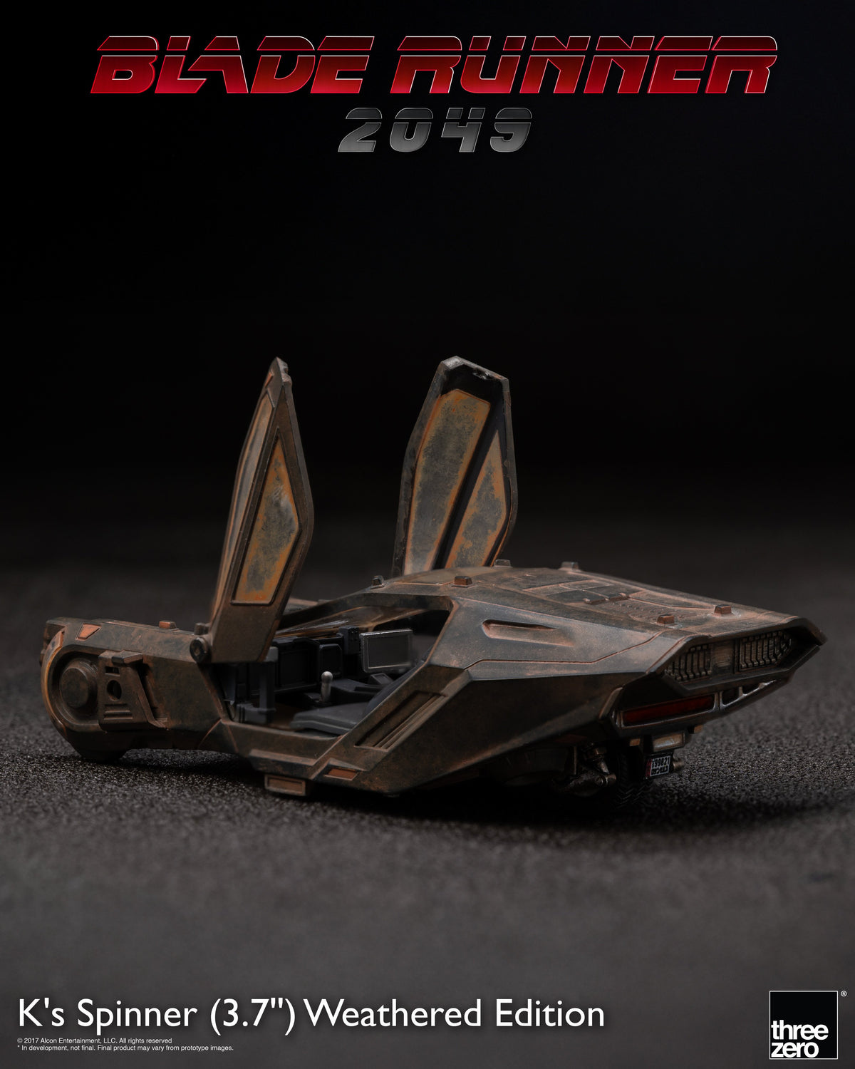 threezero Blade Runner 2049 K's Spinner Weathered Edition Exclusive Police Spinner Model - View 7