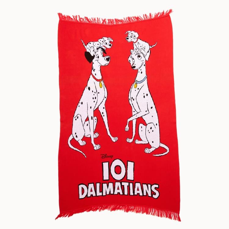 Cakeworthy Disney 101 Dalmatians 65th Anniversary Blanket with Pongo, Perdita, Pepper and Lucky - View 4