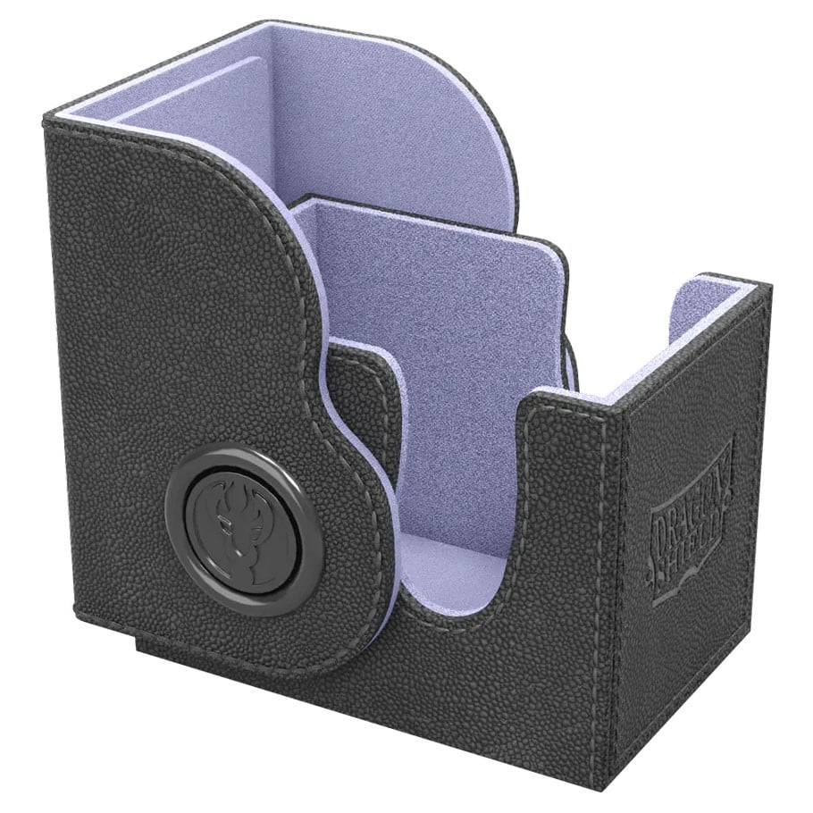Dragon Shield Dragon Box 80+ Black & Lilac Deck Box for Trading Cards - View 3