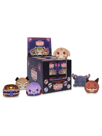 TeeTurtle Dungeons & Dragons 12 Random Reversible 3-Inch Plushies with Mimic and Owlbear