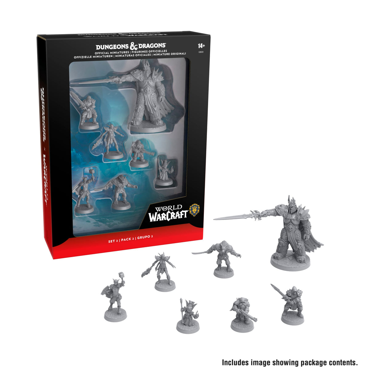 Hasbro Dungeons & Dragons x World of Warcraft Miniatures Set 2 with The Lich King - View 5