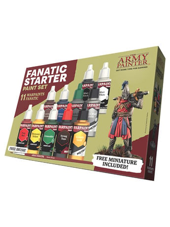 The Army Painter Warpaints Fanatic Starter Set Hobby Paint Set