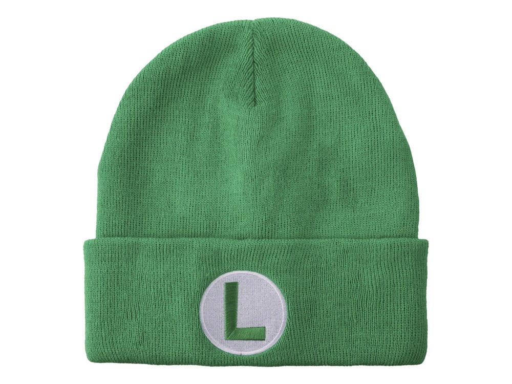 Bioworld Super Mario Embroidered Luigi Cuff Beanie Hat - View 2