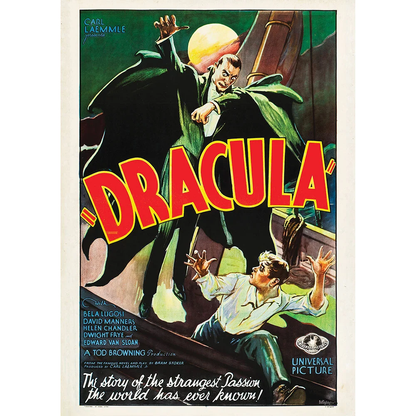 Trend Setters Universal Monsters Dracula (Vintage Poster) MightyPrint 24-Inch Wall Art - View 3