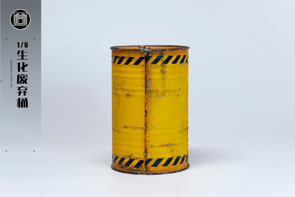 MMMToys Biohazard Waste Bin 1/6 Scale Metal Accessory - View 5