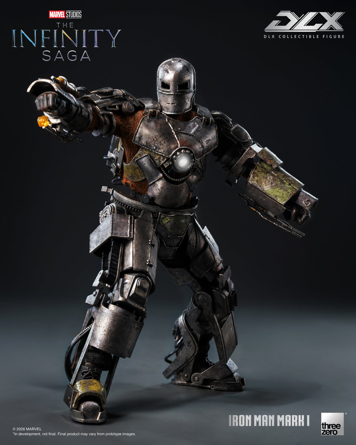 threezero Marvel Infinity Saga DLX Iron Man Mark 1 1/12 Scale 7-Inch Action Figure - View 9