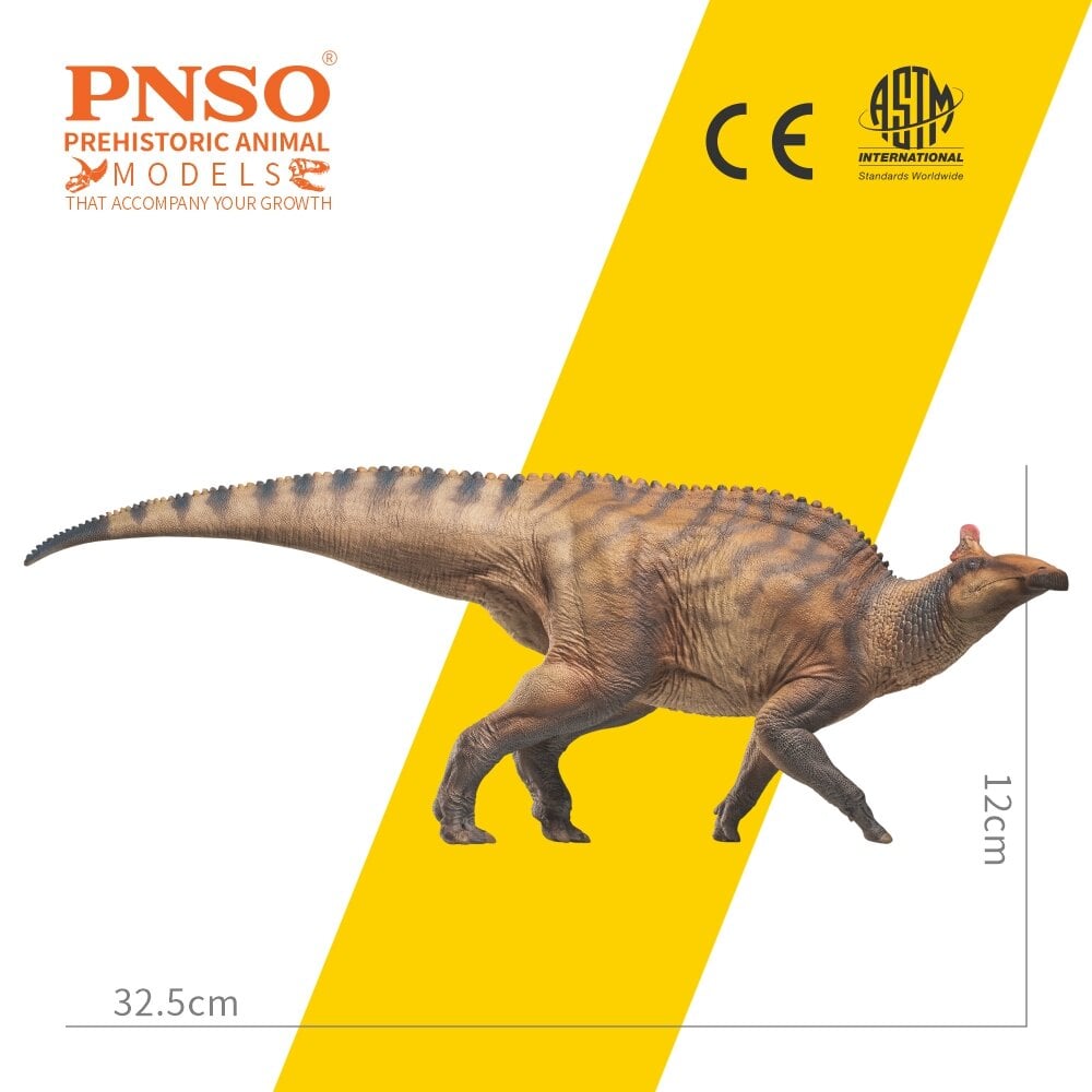 PNSO Prehistoric Art Models Zabad the Edmontosaurus PVC Dinosaur Figure - View 6
